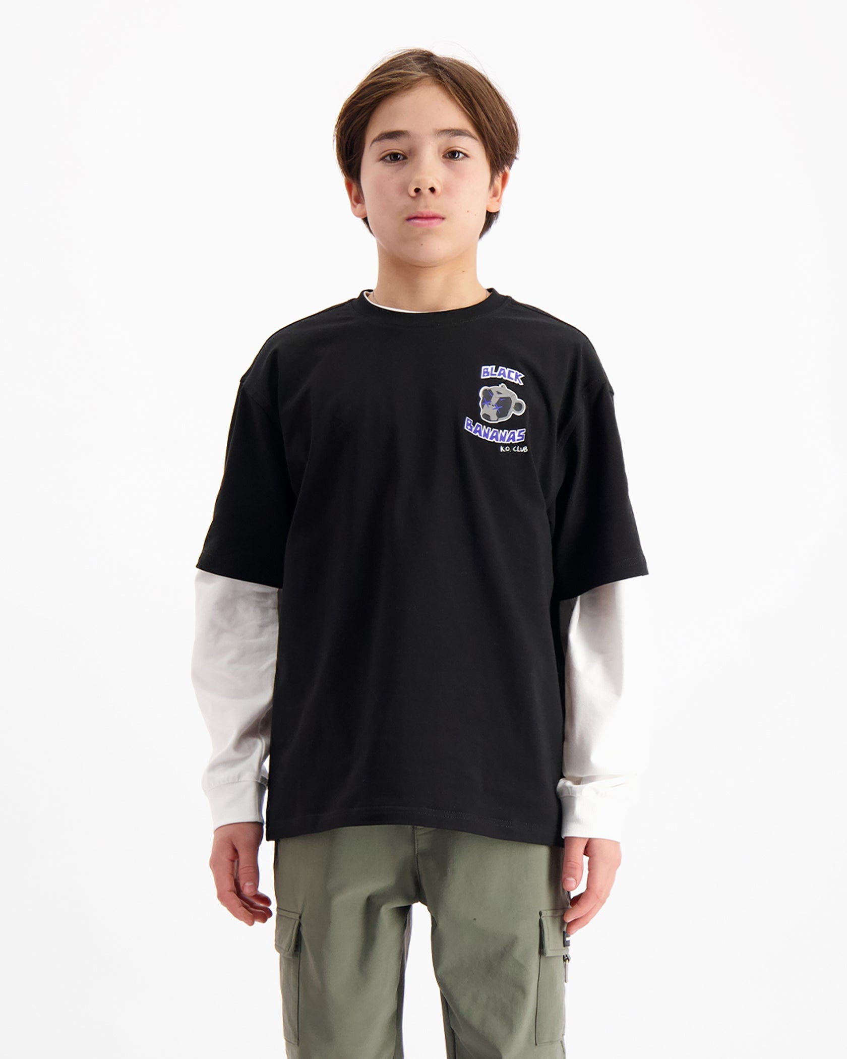 KIDS KO CLUB T-SHIRT | Schwarz