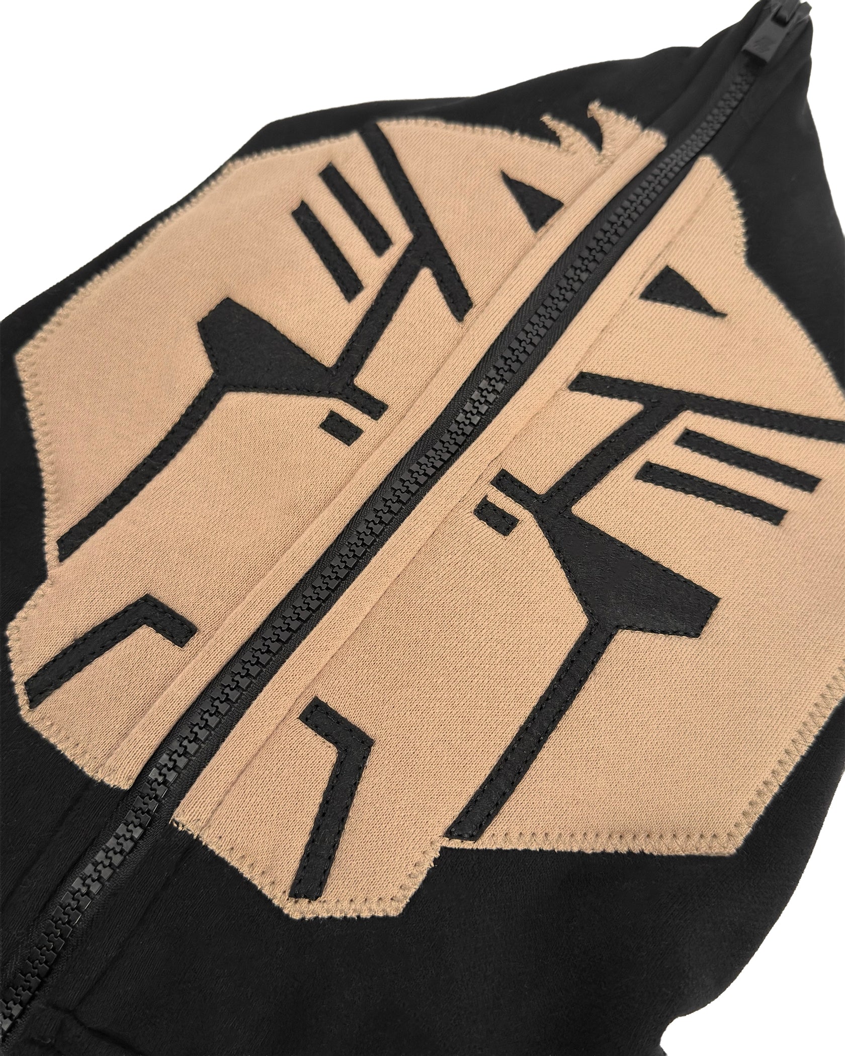 KINDERMASKE MIT KAPUZE | Schwarz