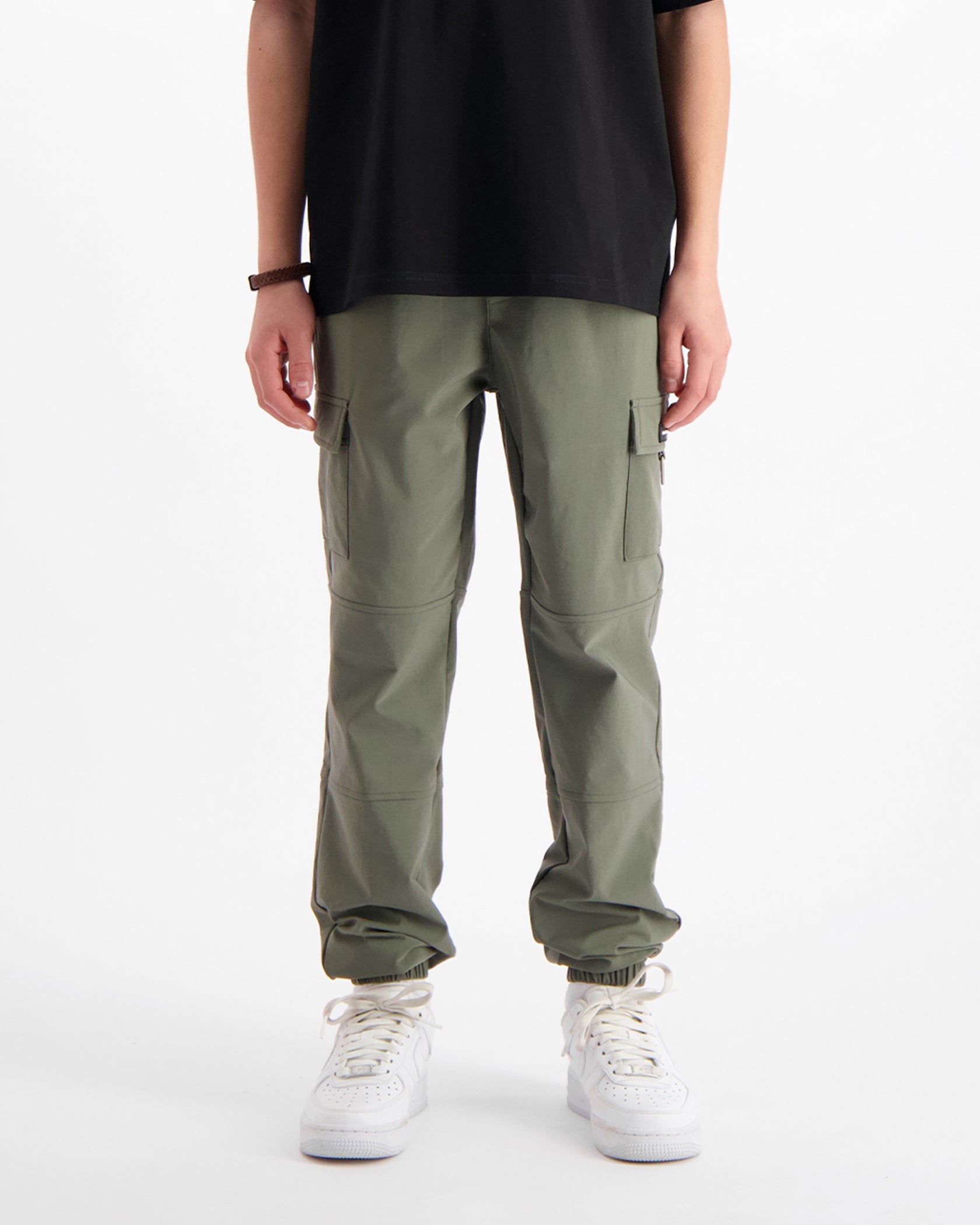 KIDS PLATE CARGO PANTS | Grün