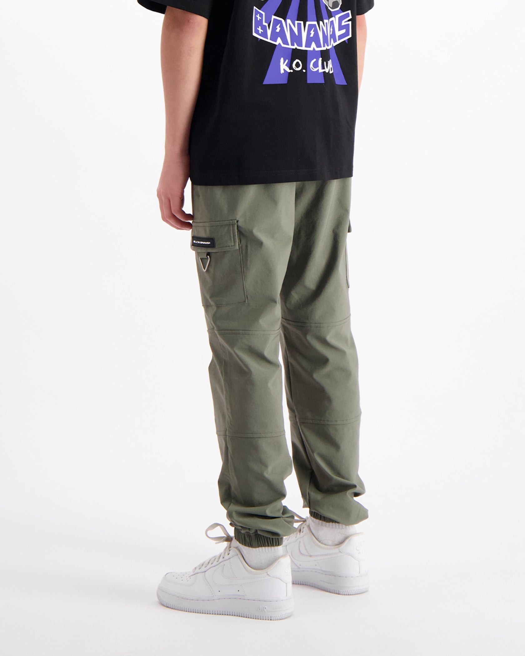 KIDS PLATE CARGO PANTS | Grün