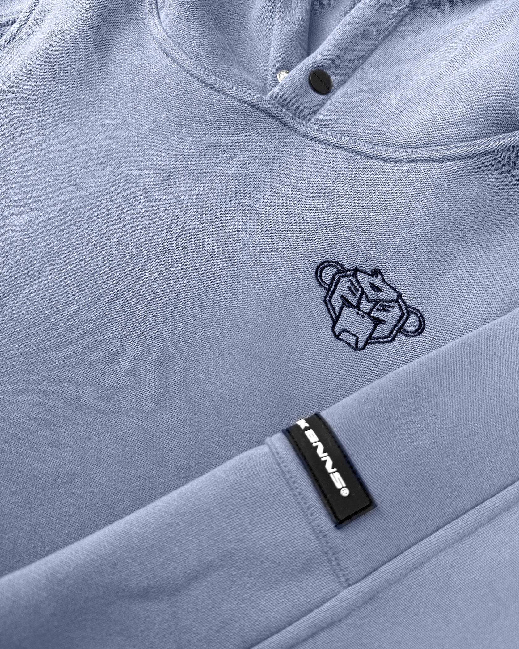 KIDS PLATE HOODIE | Blau