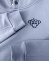 KIDS PLATE HOODIE | Blau