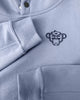 KIDS PLATE HOODIE | Blau