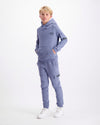 KIDS PLATE HOODIE | Blau