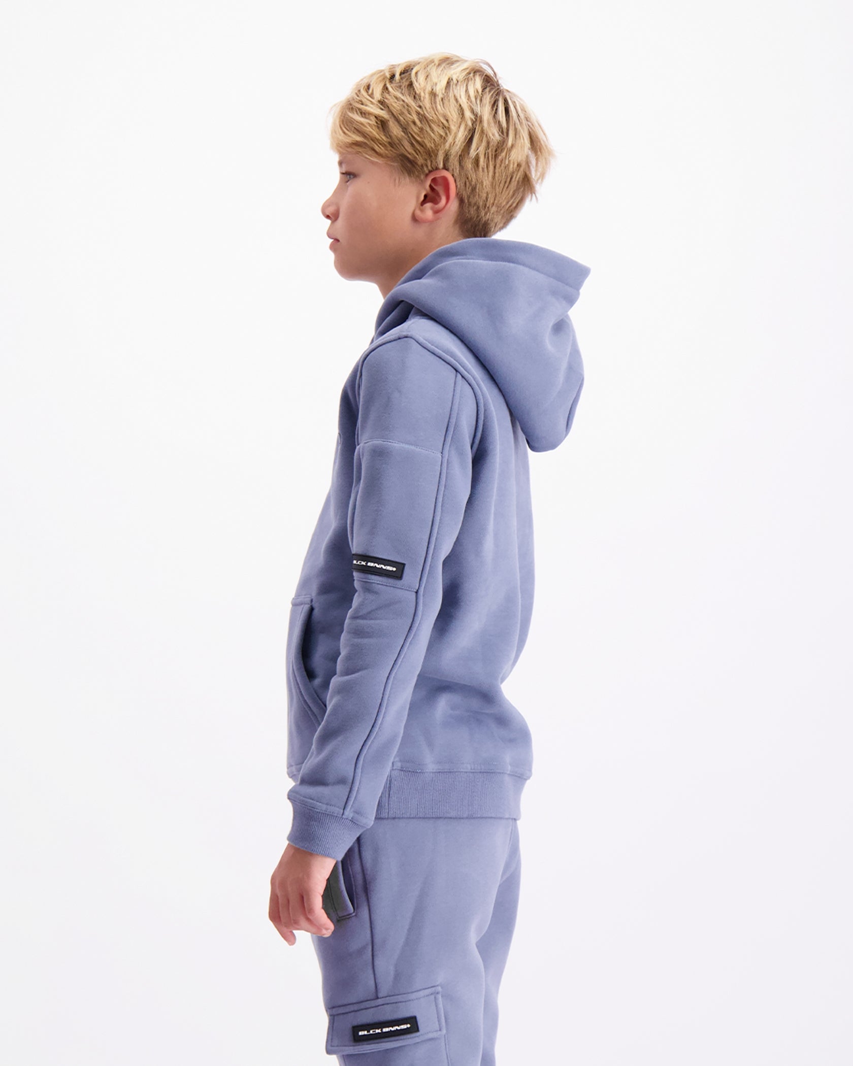 KIDS PLATE HOODIE | Blau