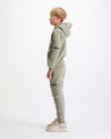 KIDS PLATE HOODIE SET | Grün