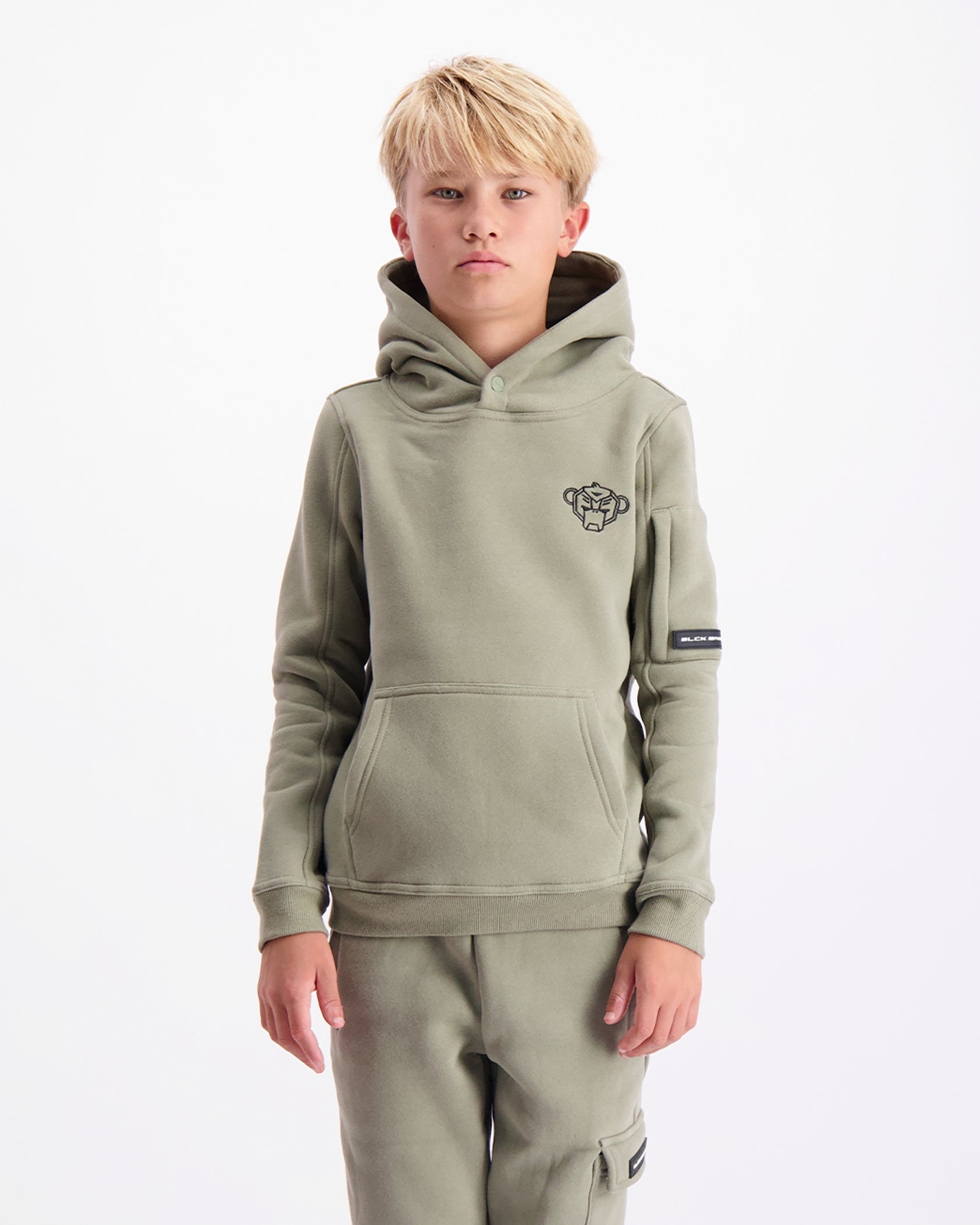 KIDS PLATE HOODIE | Grün