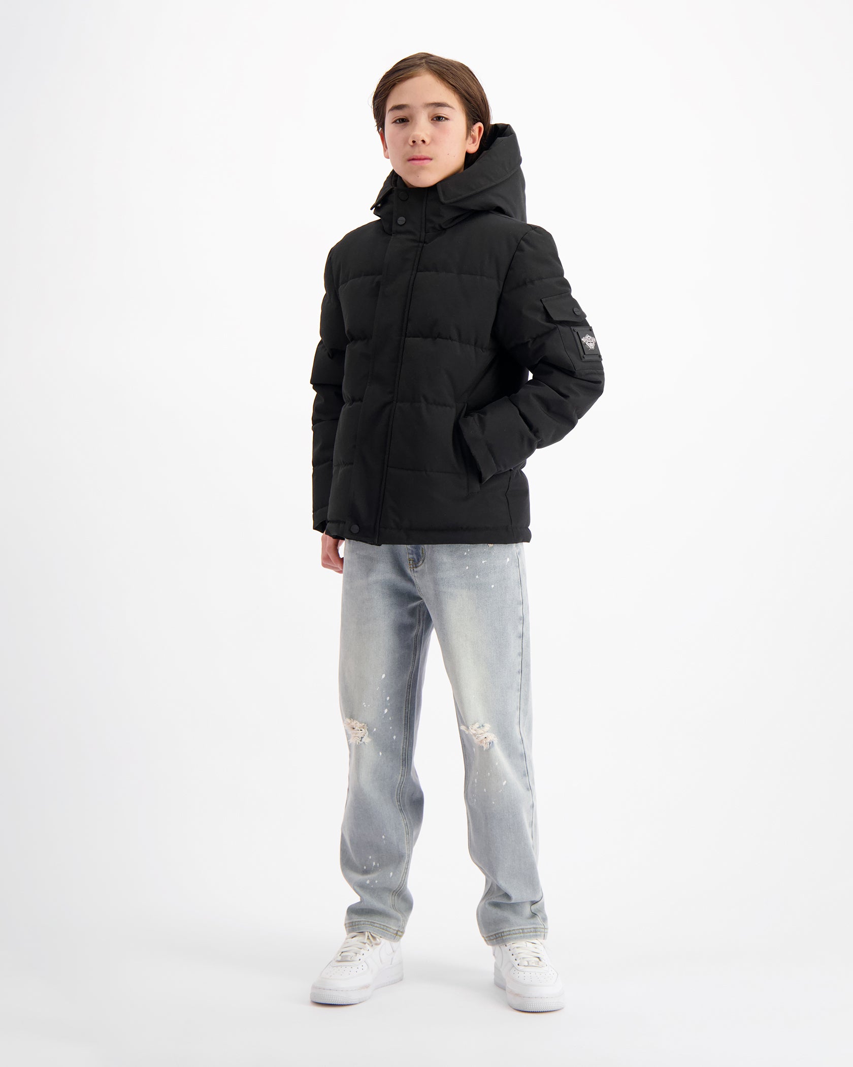 KINDER PLATE JACKE | SCHWARZ