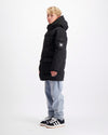 KIDS PLATE PARKA JACKET | Schwarz