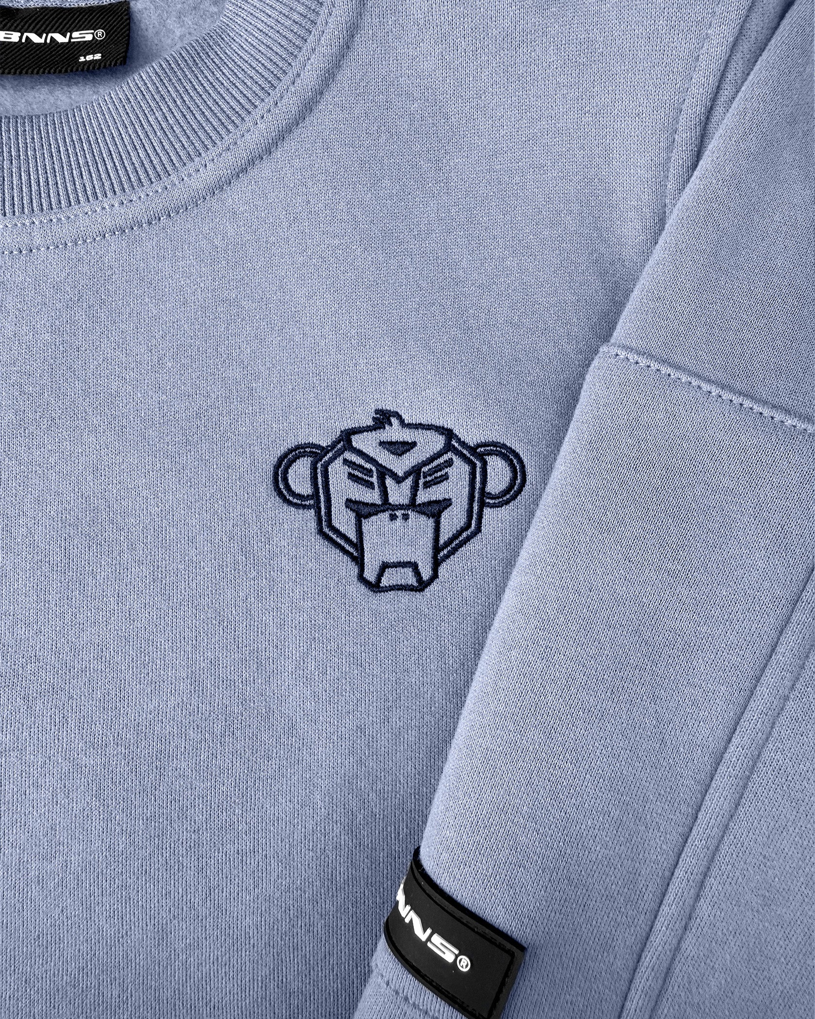 KIDS PLATE SWEATER | Blau