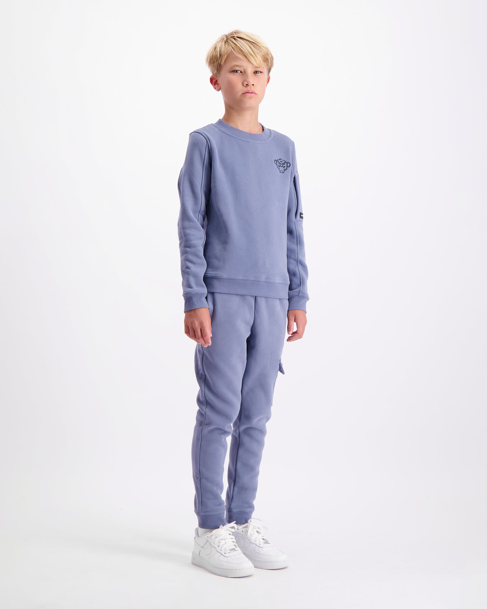 KIDS PLATE SWEATPANTS | Blau