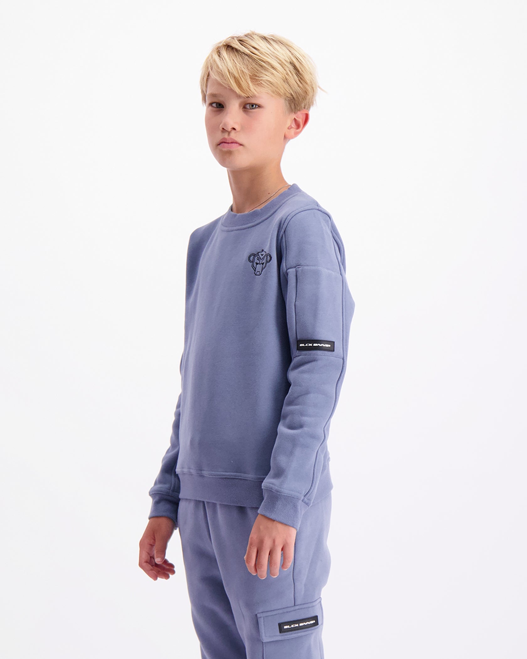 KIDS PLATE SWEATER | Blau