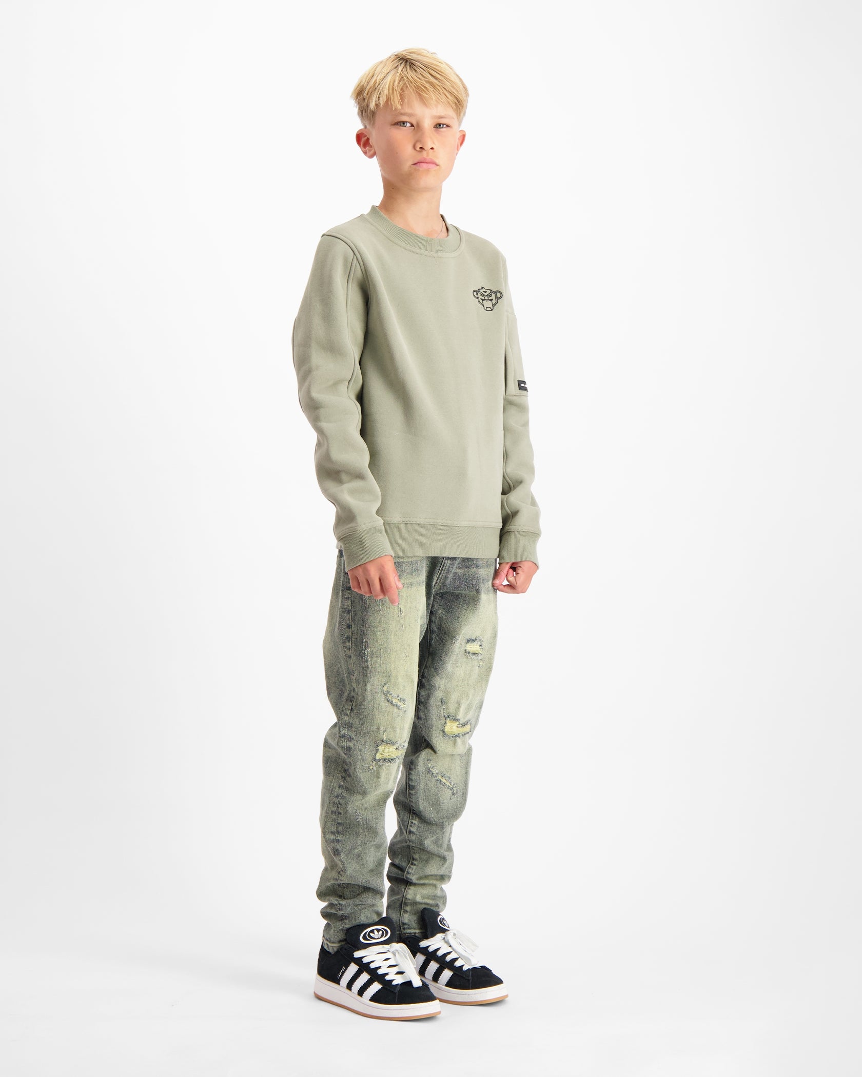 KIDS PLATE SWEATER | Grün