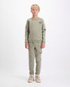 KIDS PLATE SWEATER SET | Grün