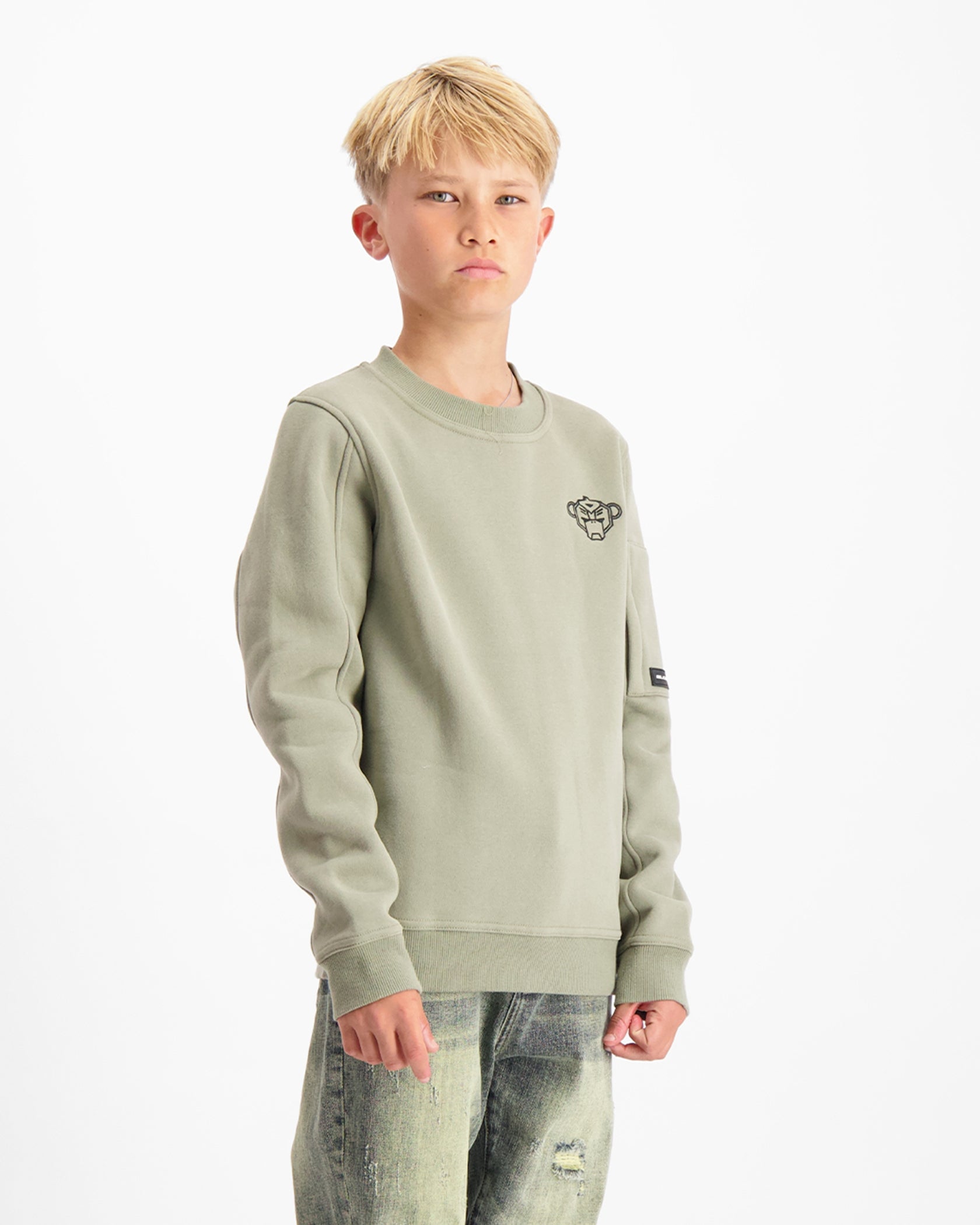 KIDS PLATE SWEATER | Grün