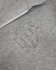 KIDS RIPPED MONOGRAM HOODIE | Grau