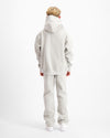 KIDS RIPPED MONOGRAM HOODIE | Grau