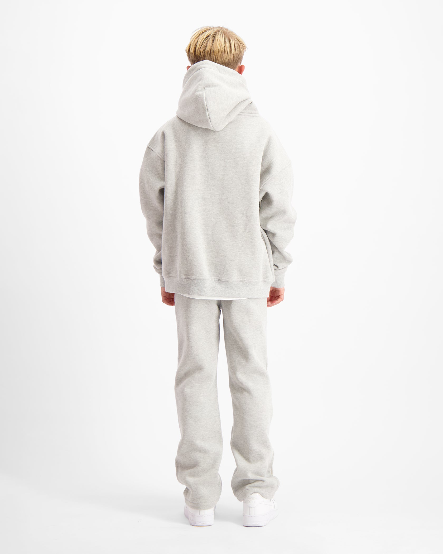 KIDS RIPPED MONOGRAM SWEATSUIT | Grau