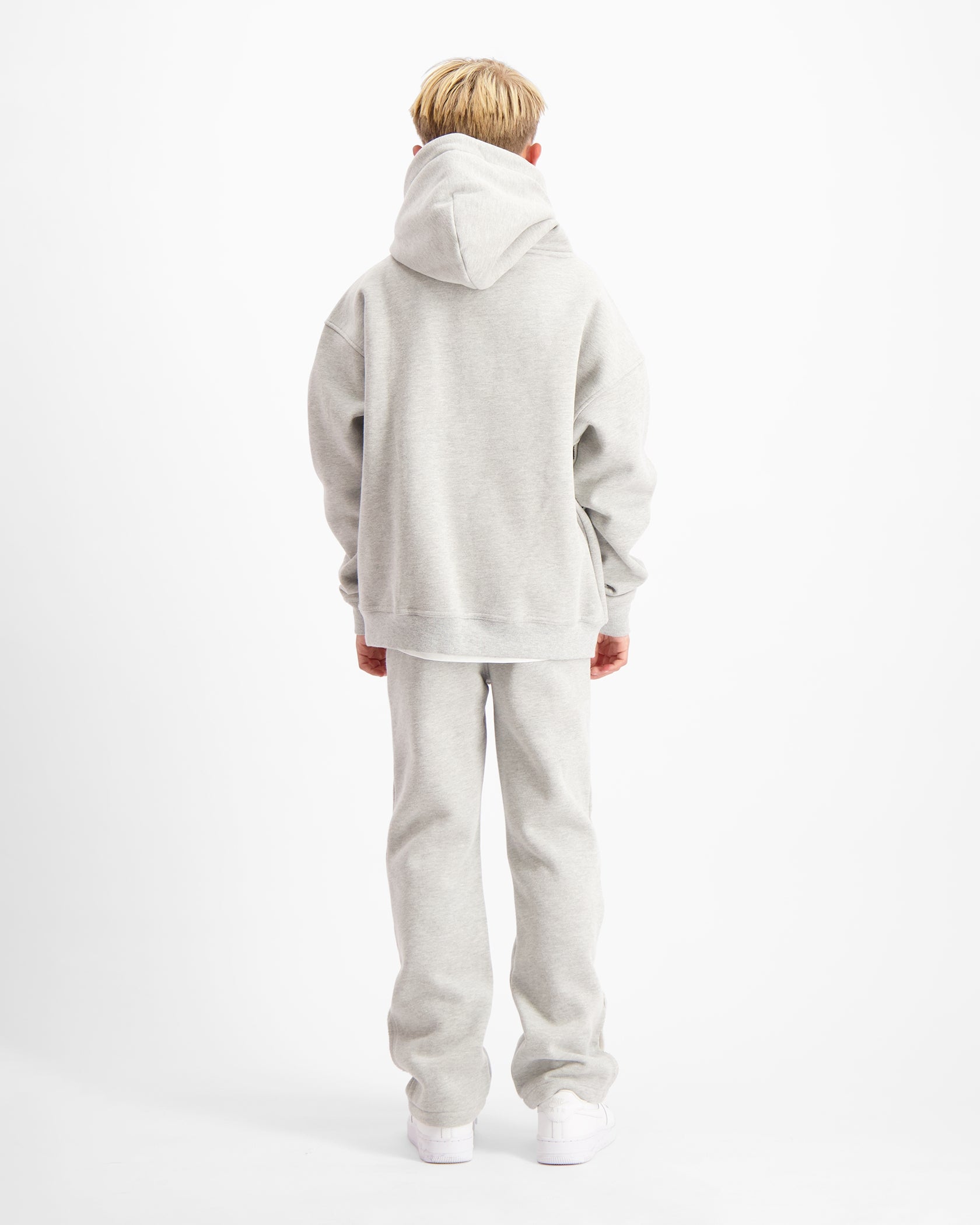 KIDS RIPPED MONOGRAM SWEATSUIT | Melange Grau