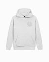 KIDS RIPPED MONOGRAM HOODIE | Grau