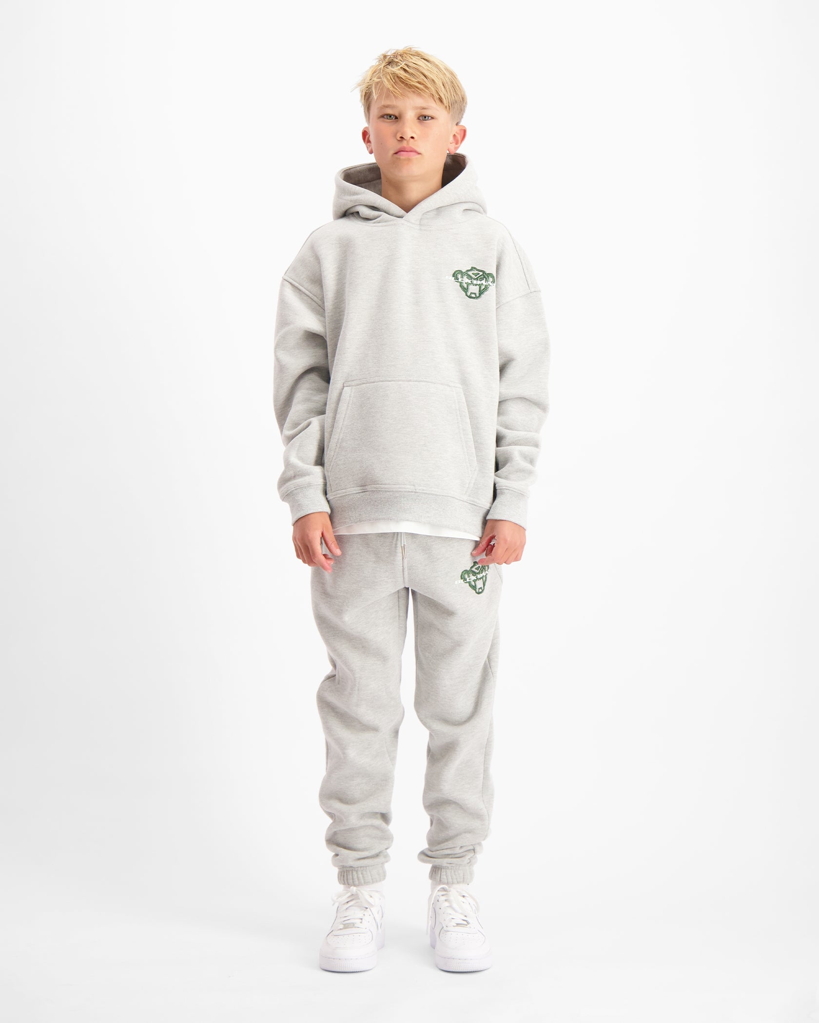 KIDS SKETCH SWEATSUIT | Melange Grau