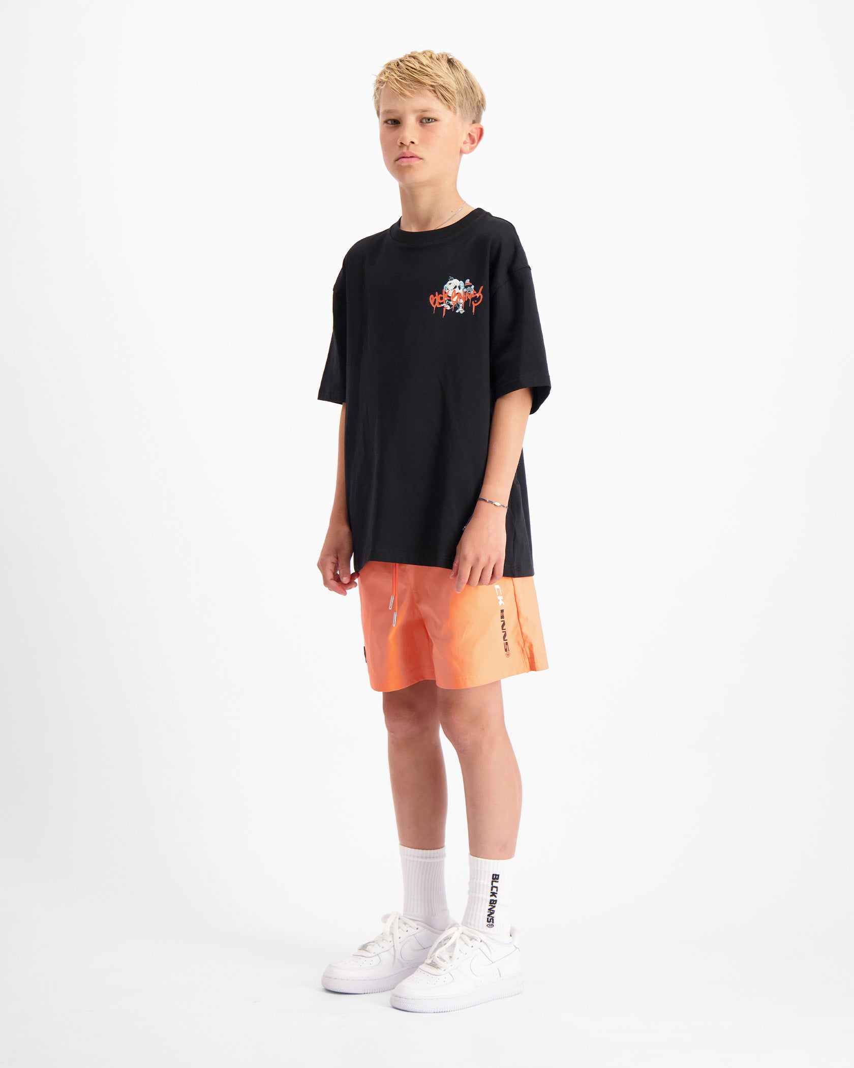 KIDS SPRAYED T-SHIRT | Schwarz