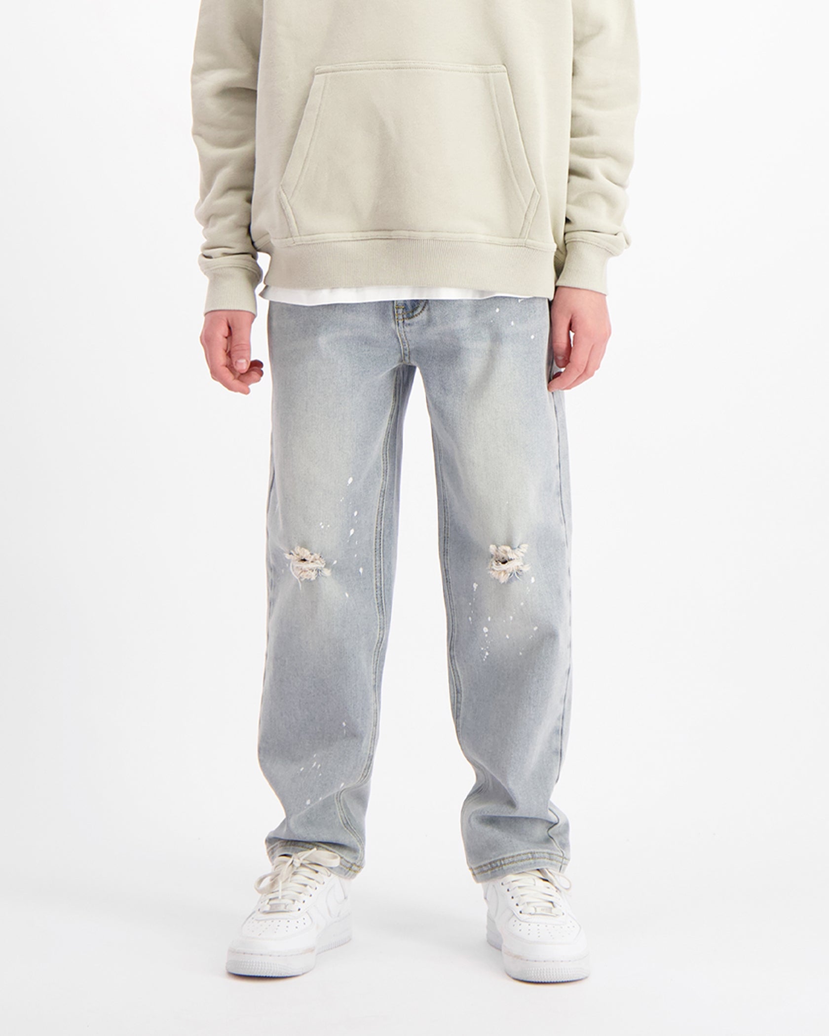 KIDS STRAIGHT FIT PAINTER DENIM | Hellblau