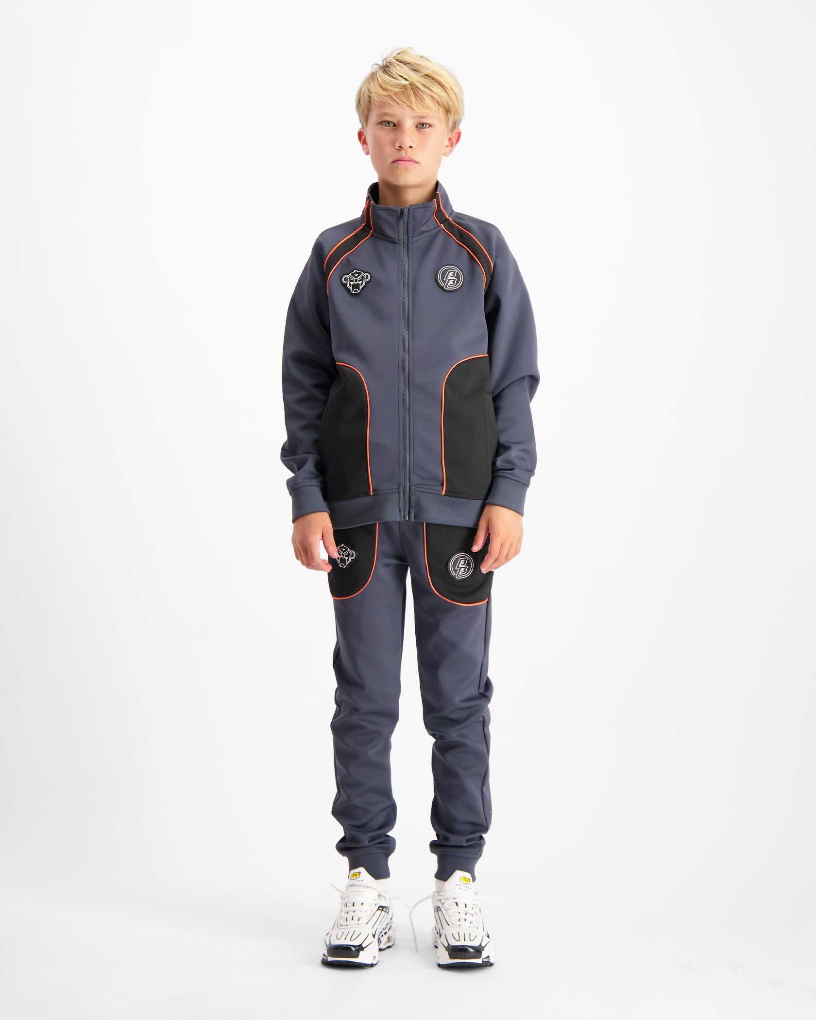 KIDS TEAR TRACKSUIT | Charcoal