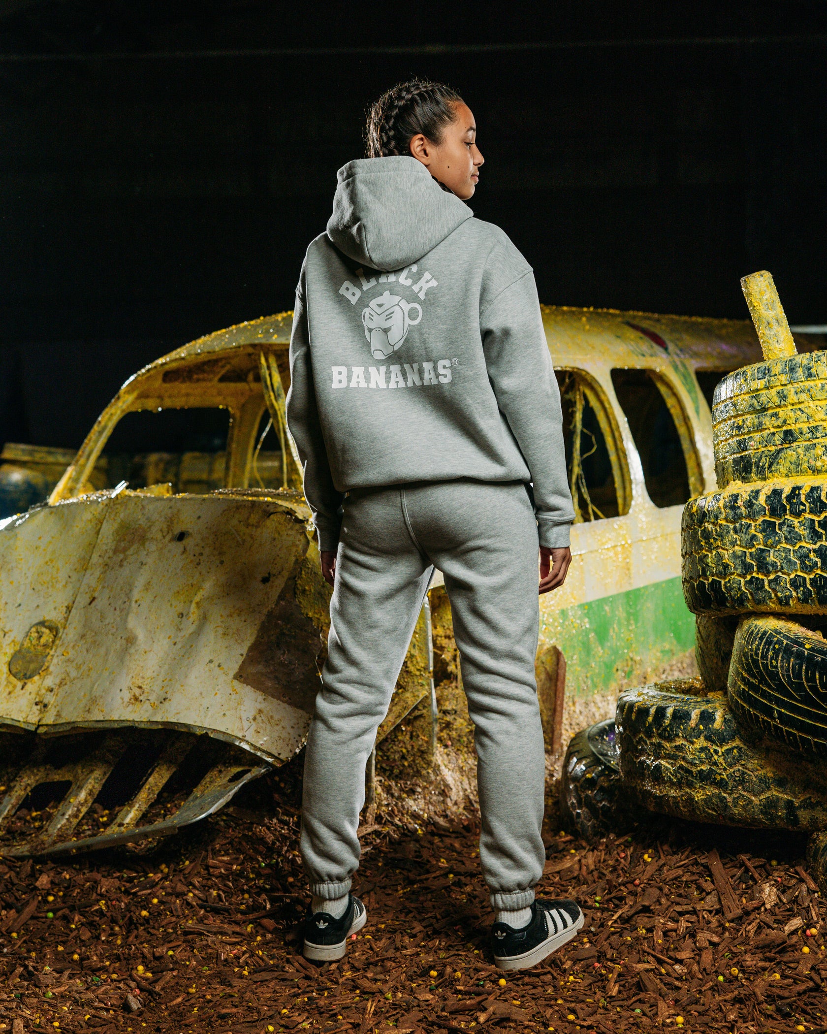 KIDS VARSITY SWEATSUIT | Melange Grau