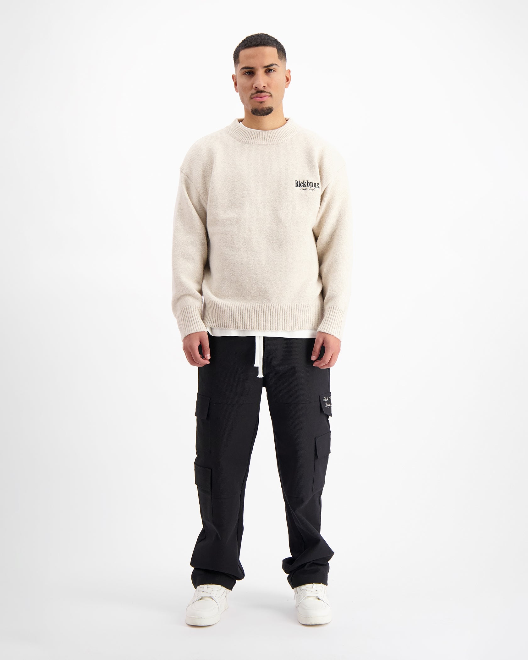 Gestrickter Pullover | Beige