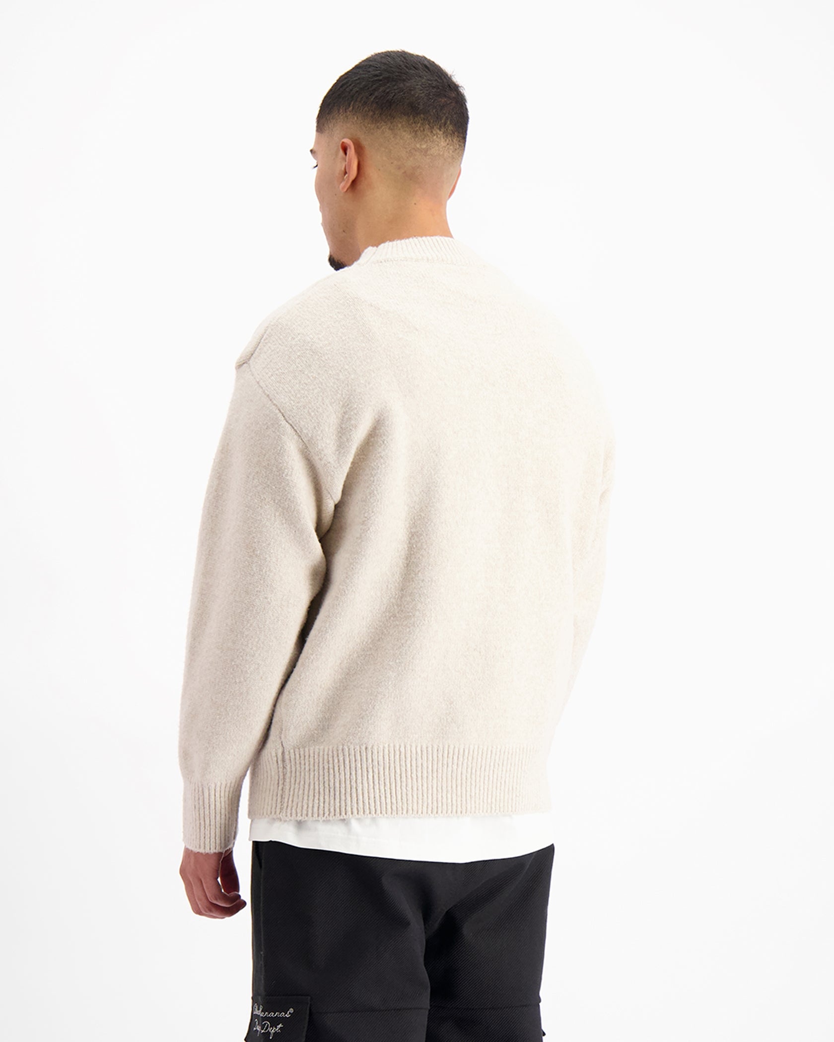 Gestrickter Pullover | Beige