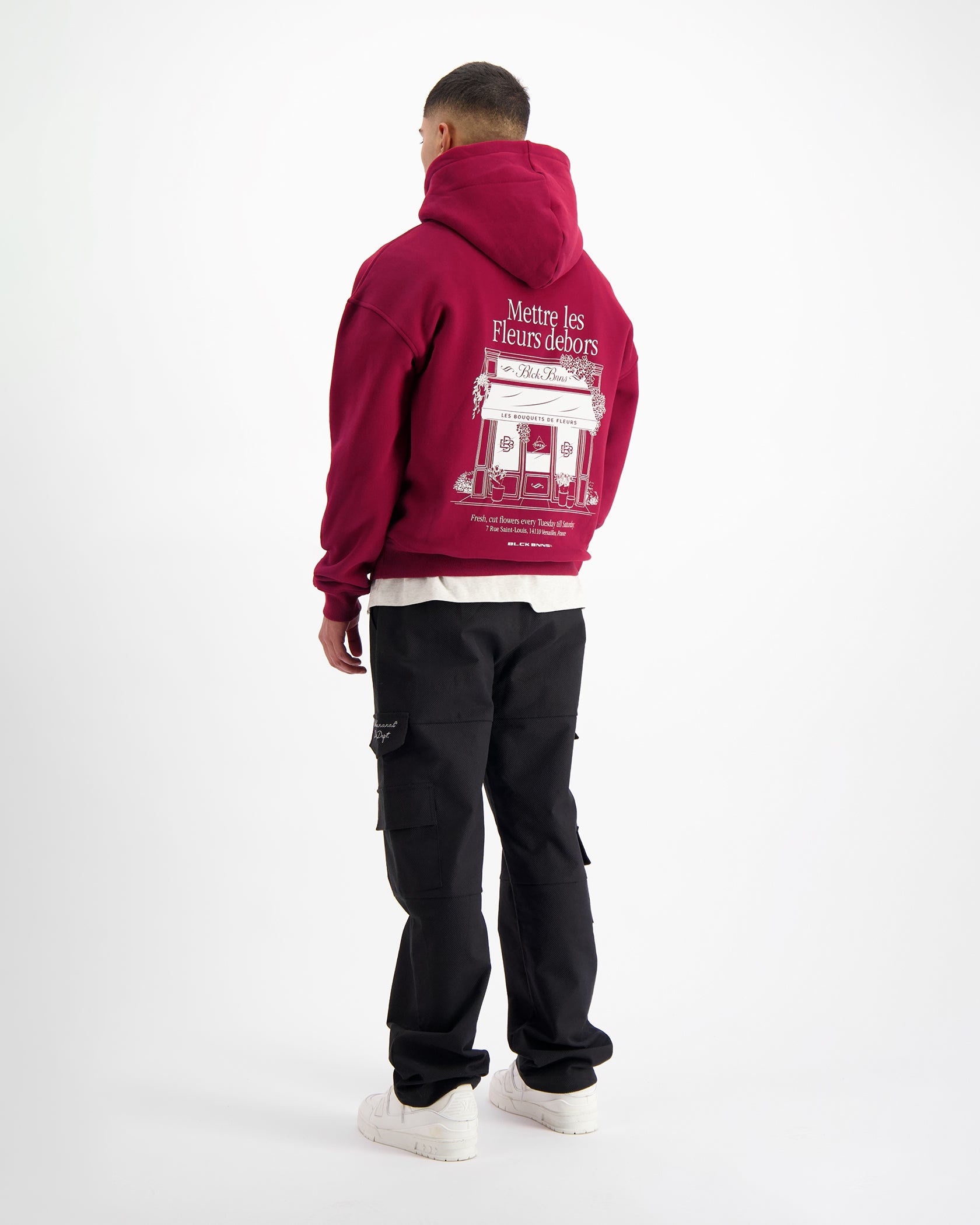 LES FLEURS HOODIE | Burgundy