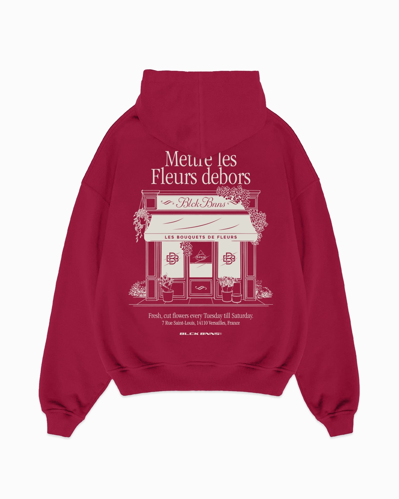 LES FLEUR HOODIE | Burgundy