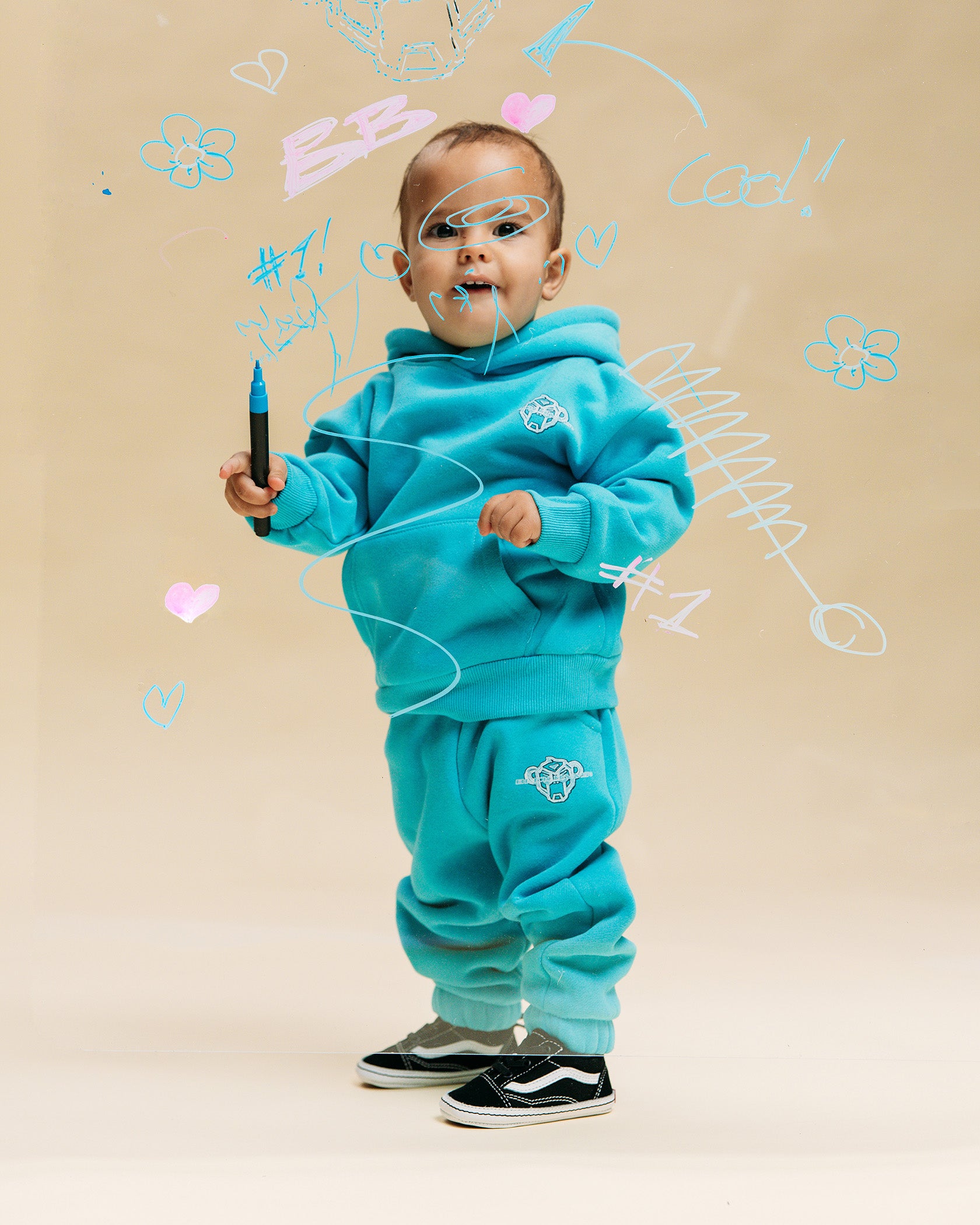 MC SKETCH SWEATSUIT | Blau