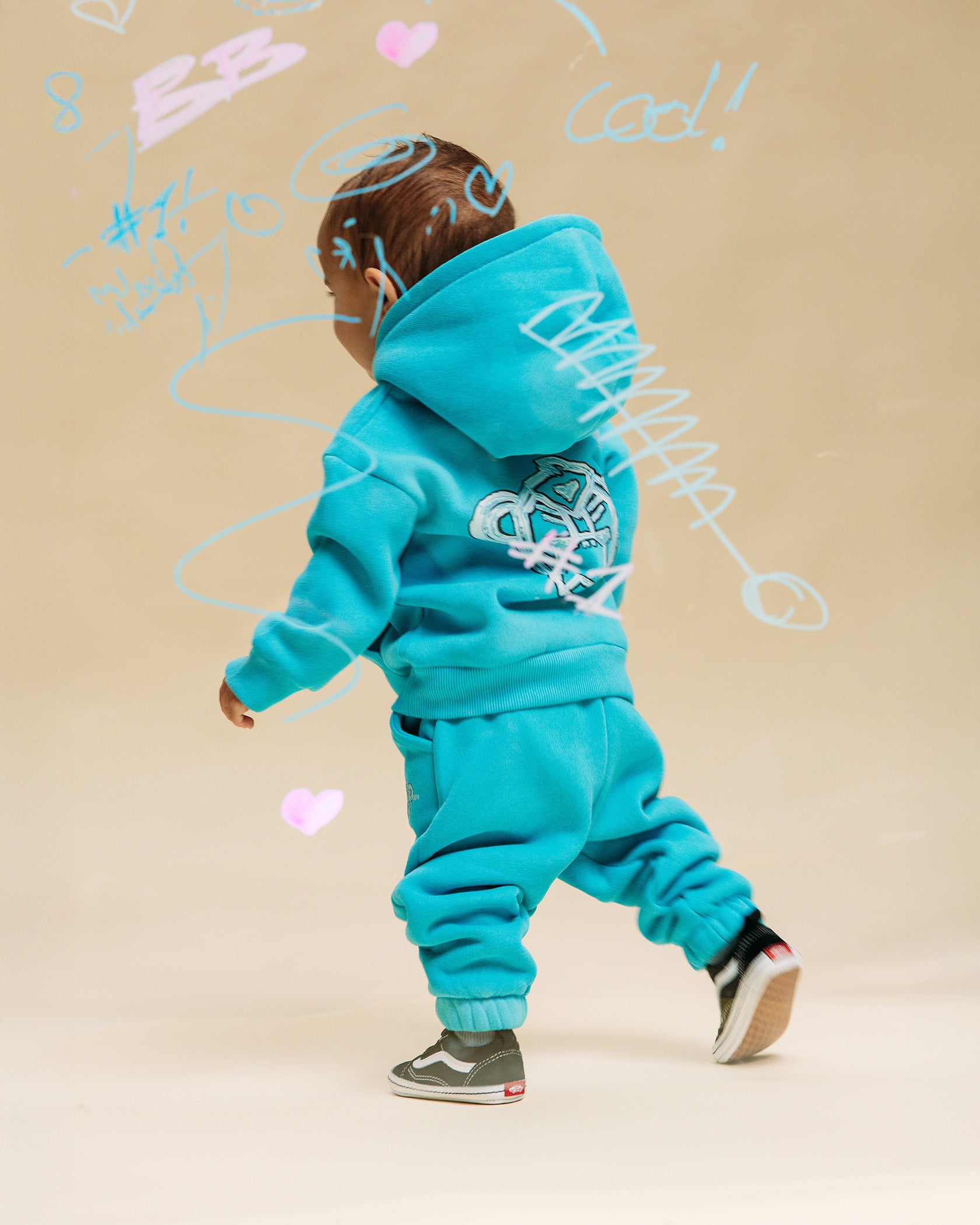 MC SKETCH SWEATSUIT | Blau
