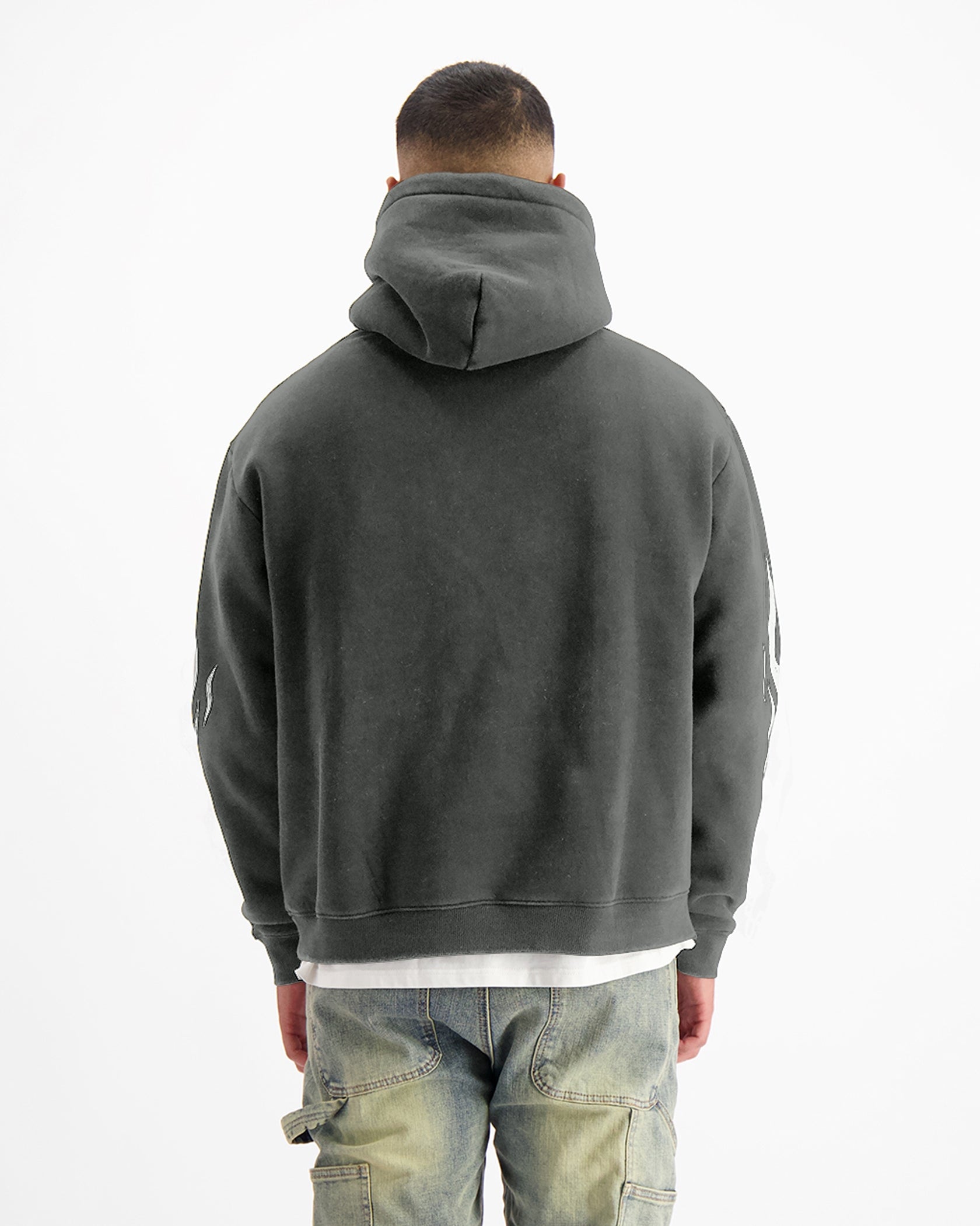 MONO FLAME HOODIE | Schwarz