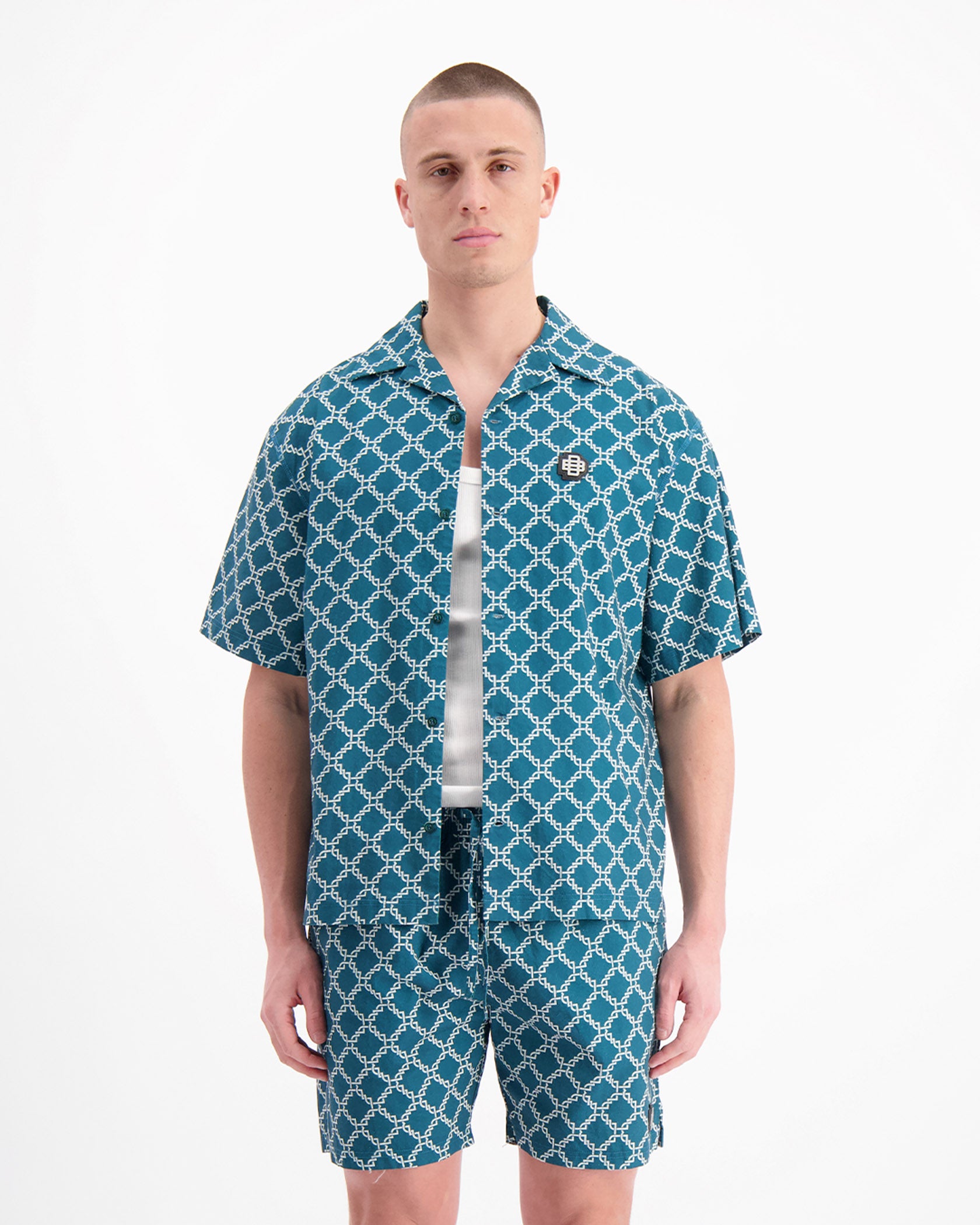 MONOGRAM SHIRT | Grün