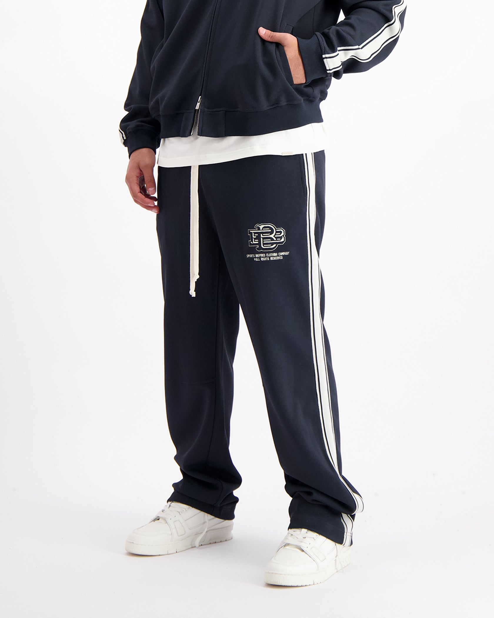 MONOGRAM TRACKPANTS | Marine