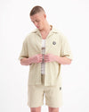 MONOGRAM WAFFLE SHIRT | Beige