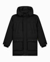 KIDS PLATE PARKA JACKET | Schwarz