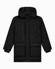 KIDS PLATE PARKA JACKET | Schwarz