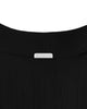 RIBBED KNIT POLO | Schwarz