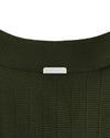 RIBBED KNIT POLO | Grün