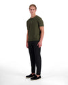 RIBBED KNIT POLO | Grün