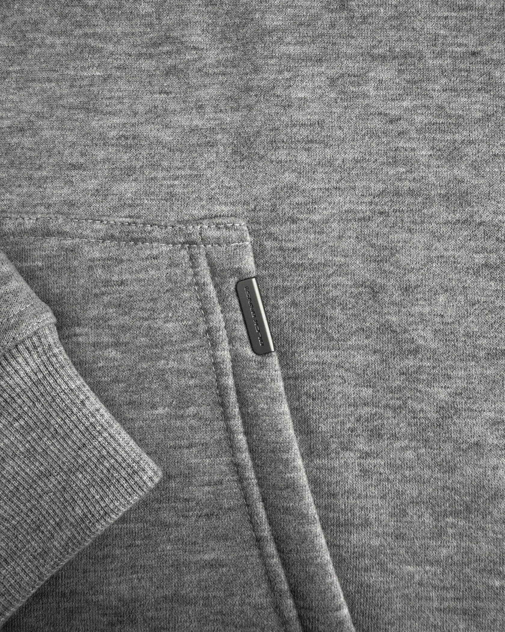 RIPPED MONOGRAM HOODIE | Grau