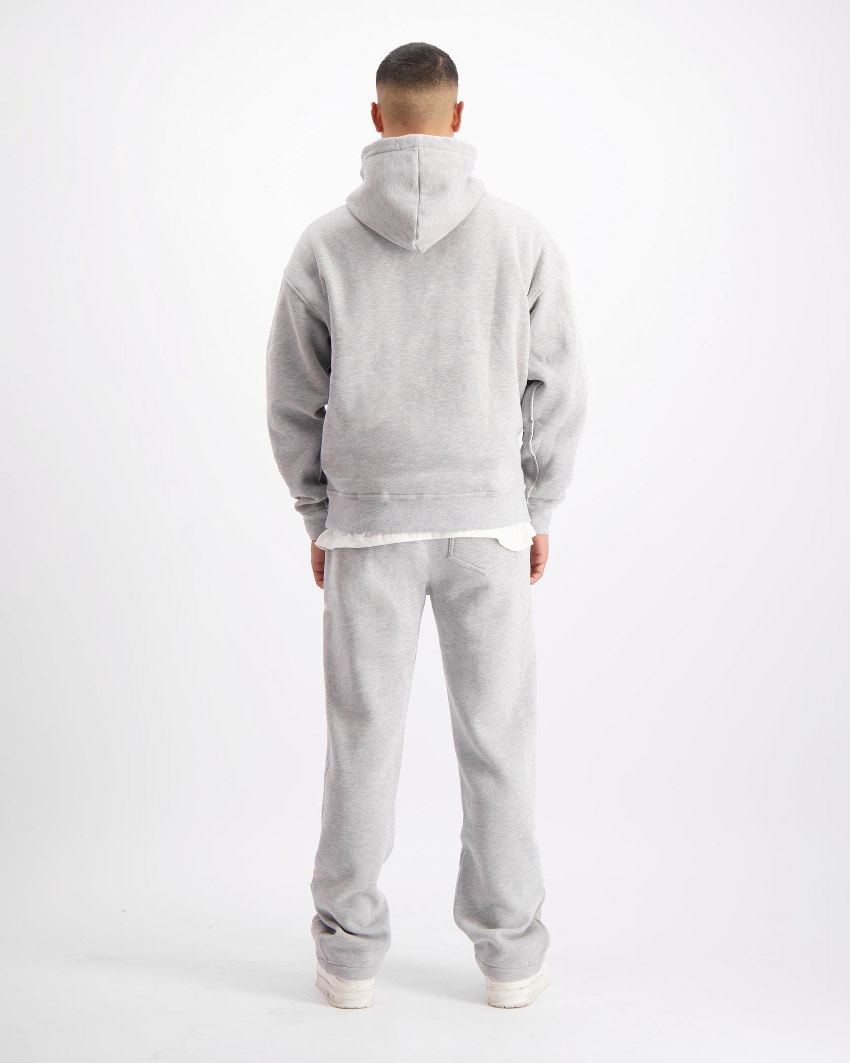 RIPPED MONOGRAM SWEATSUIT | Melange Grau