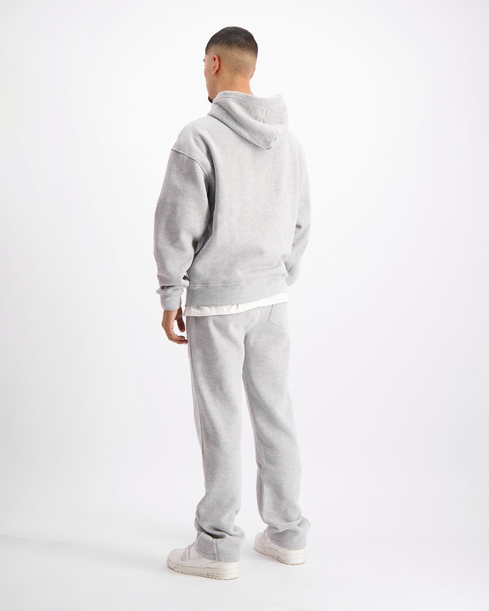 RIPPED MONOGRAM SWEATSUIT | Melange Grau