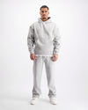 RIPPED MONOGRAM HOODIE | Grau
