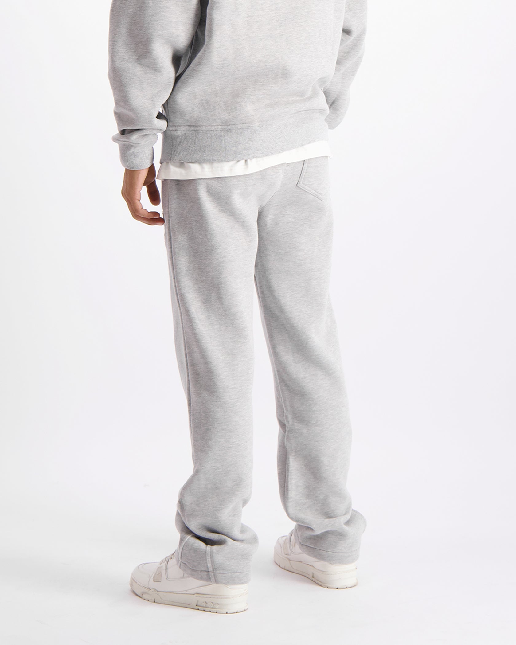 RIPPED MONOGRAM SWEATPANTS | Grau