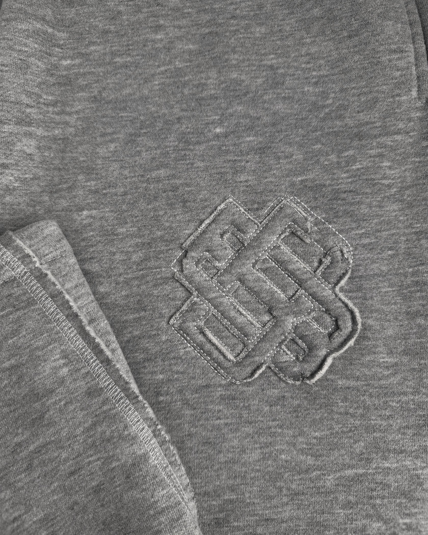 RIPPED MONOGRAM SWEATPANTS | Grau